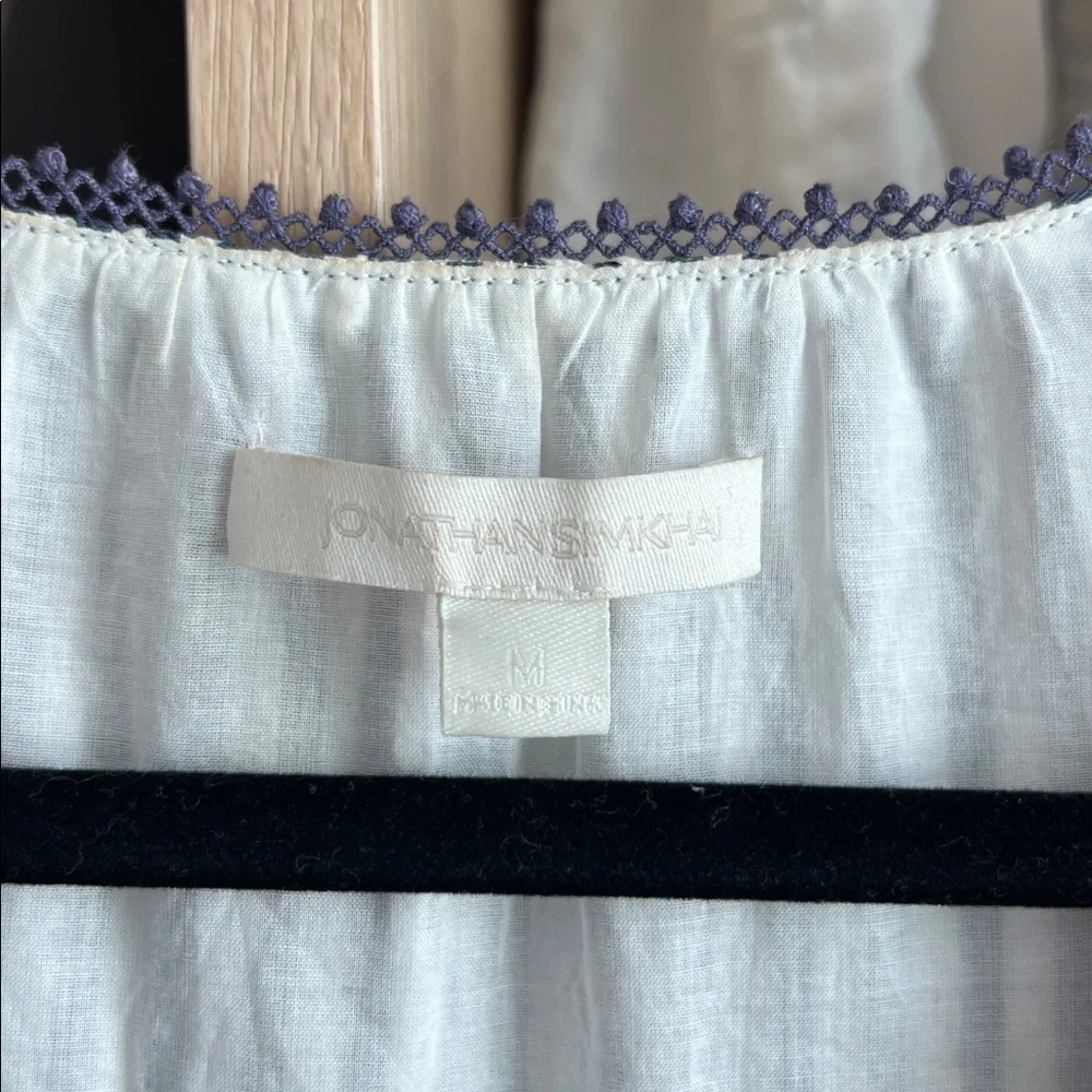 Jonathan Simkhai Navy and White Striped Maxi Dress Size M - Picture 6 of 9